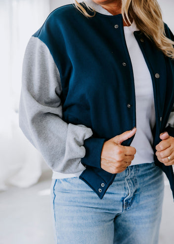 Channing Fleece Varsity Jacket