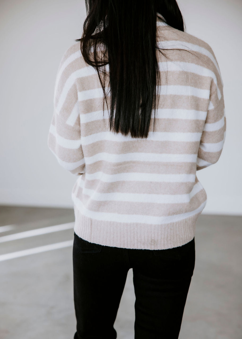 Derren Striped Turtleneck Sweater