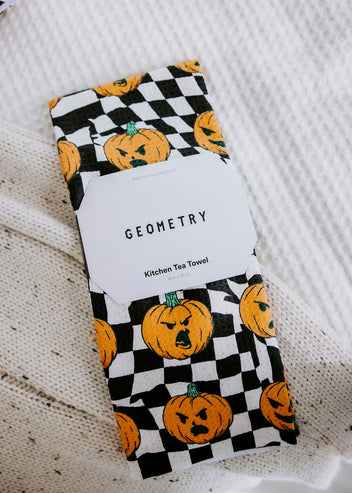 Sinister Jack O's Tea Towel