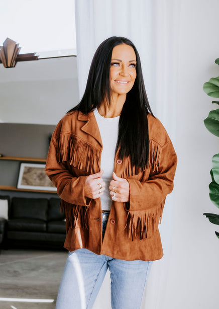 Loretta Suede Fringe Jacket product view