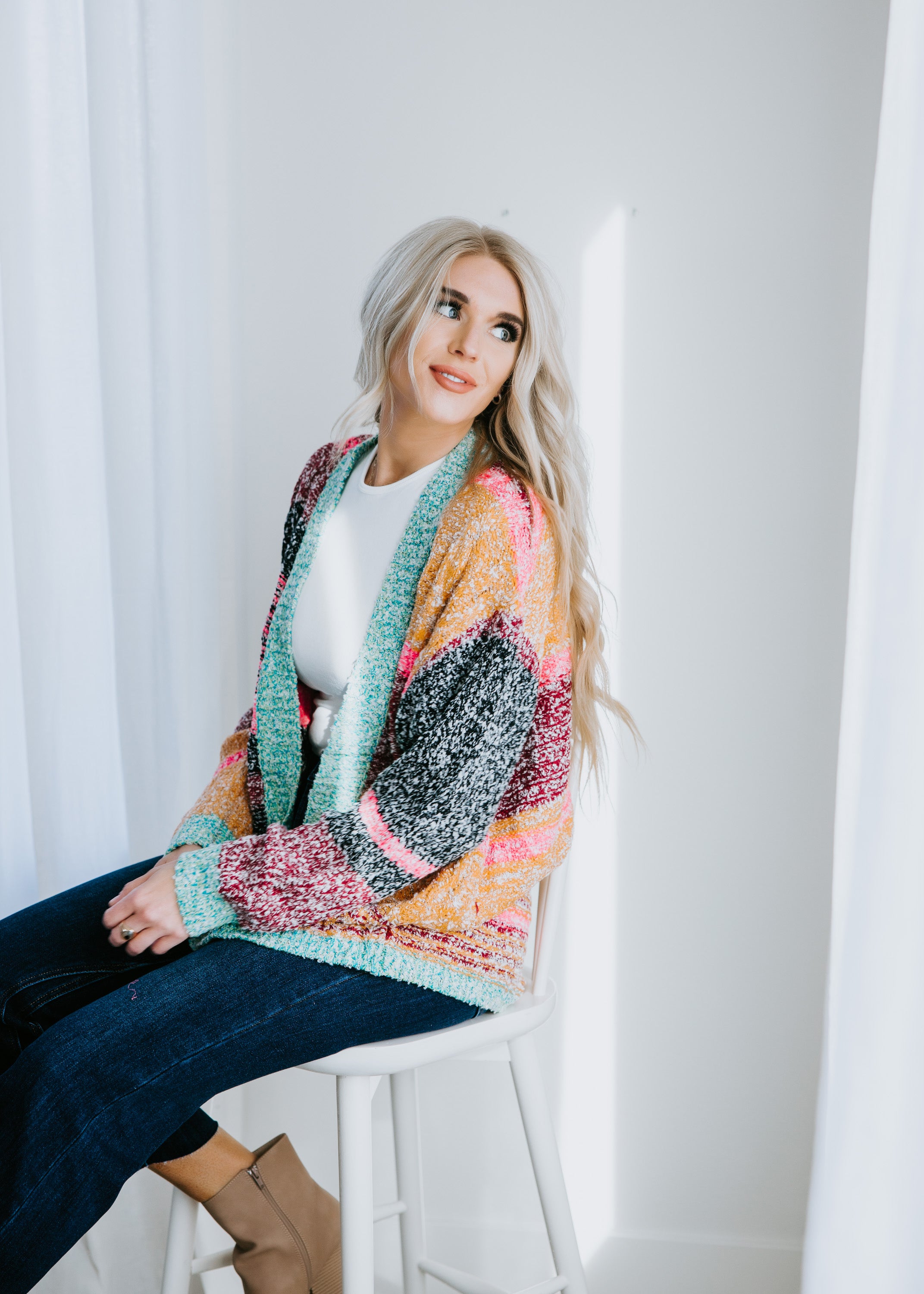 image of Kennedy Colorblock Cardigan