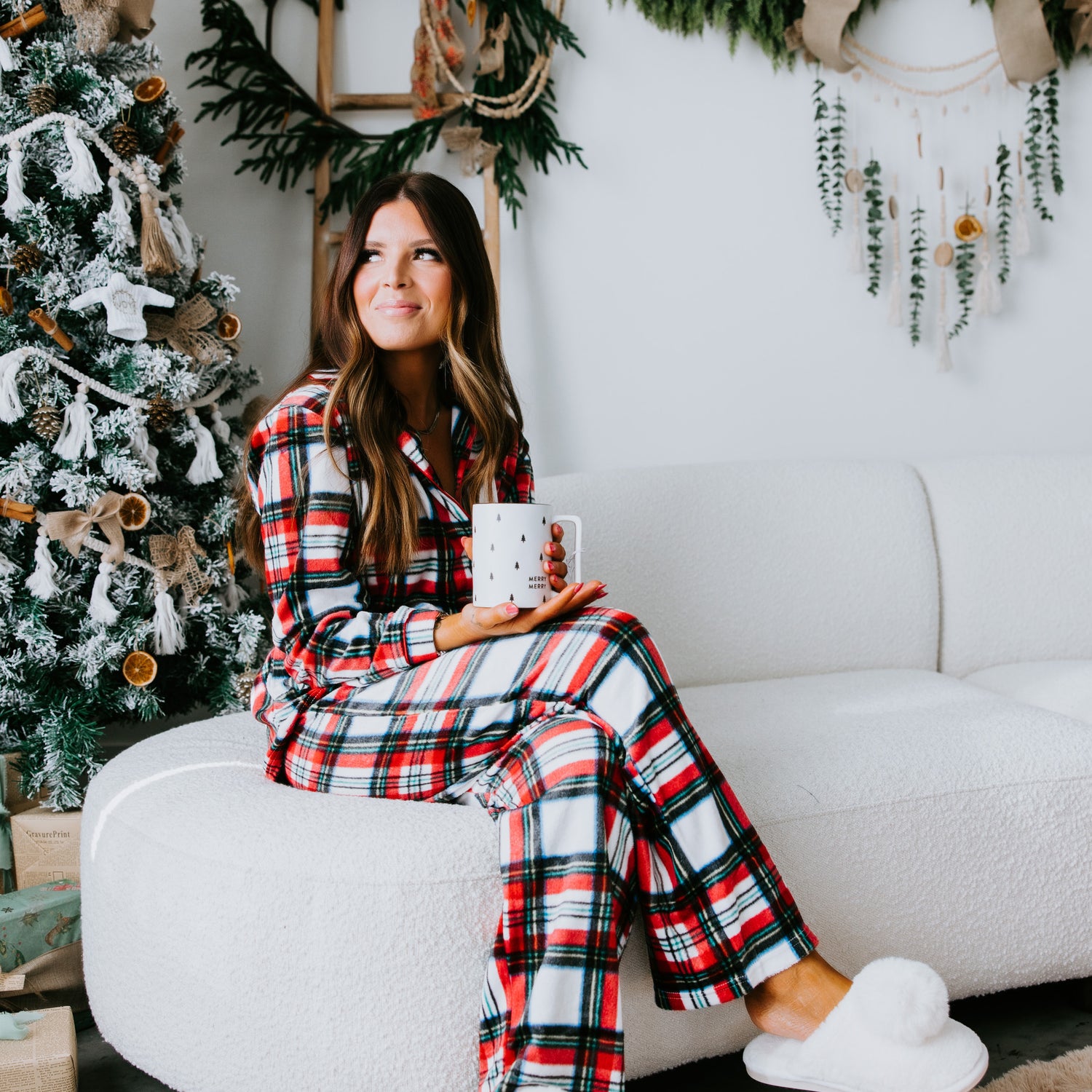 Jolly Plaid Pajama Set