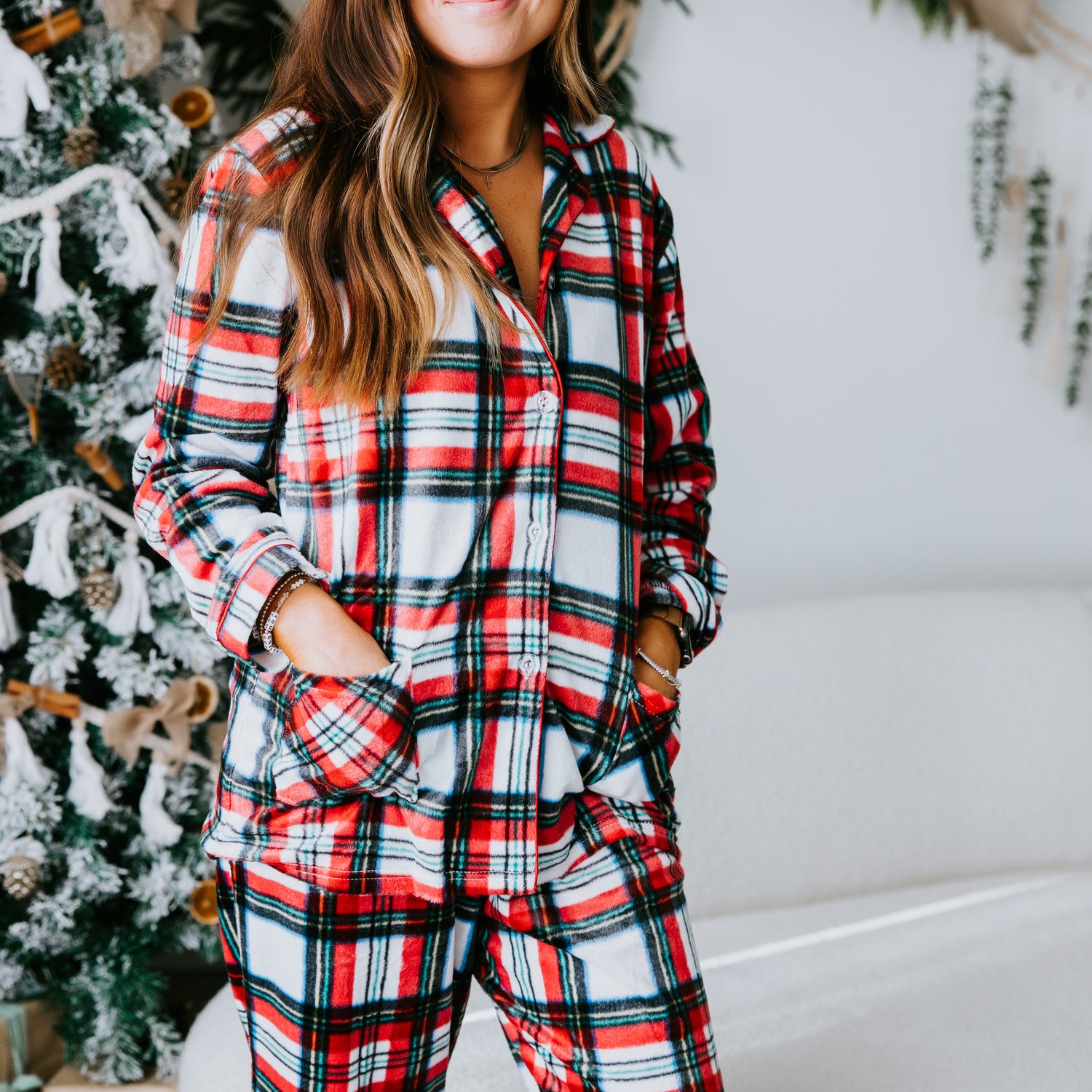 Jolly Plaid Pajama Set