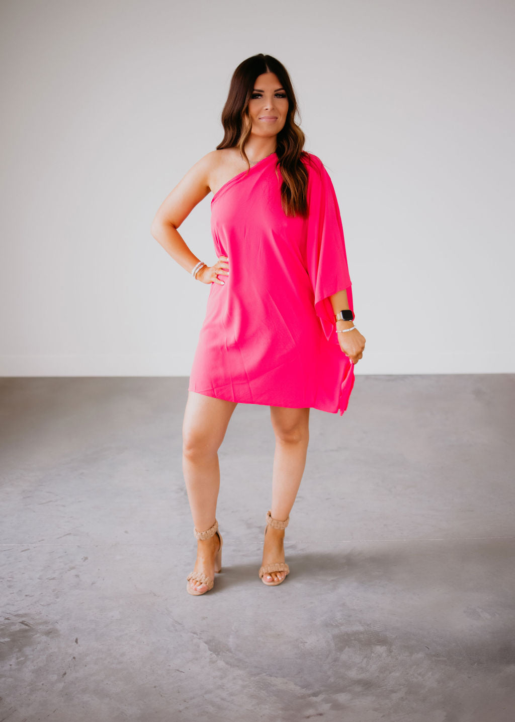 image of Jayna One Shoulder Dress