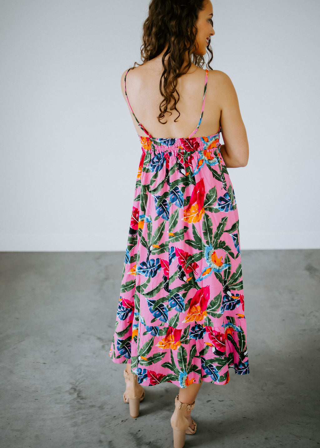 Tallulah Tropical Print Dress