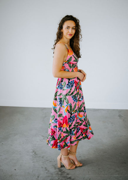 Tallulah Tropical Print Dress