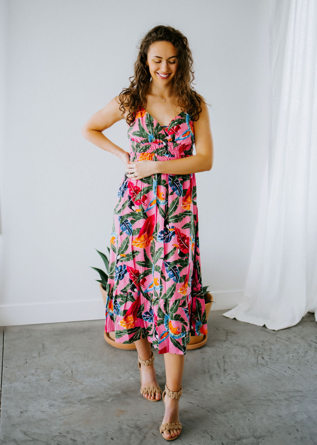 Tallulah Tropical Print Dress