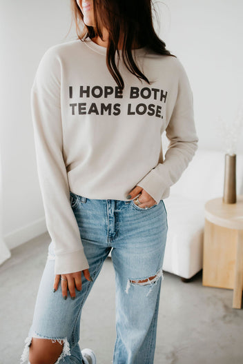 I Hope Both Teams Lose Graphic Crew