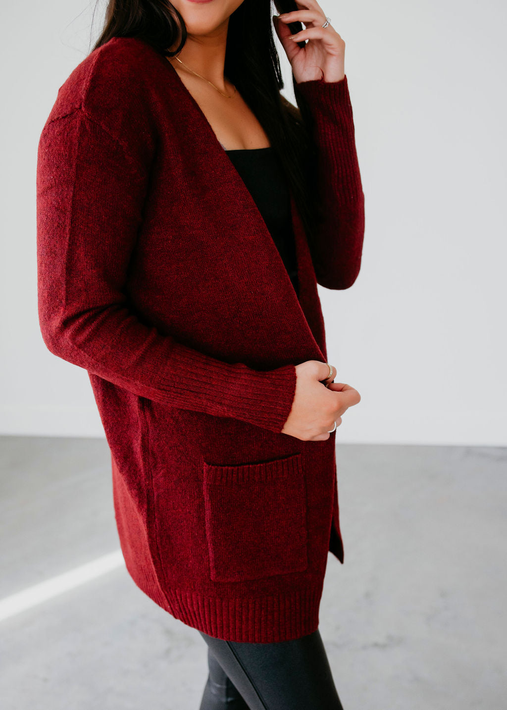 Sophia Open Front Cardigan