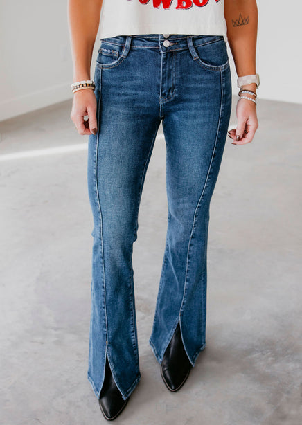 Jen Lovervet Split Hem Jean