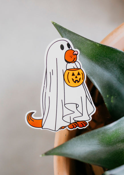 Dog Ghost Sticker