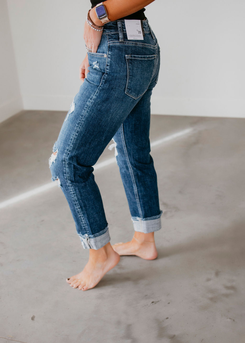 Russell KanCan Slim Boyfriend Jean