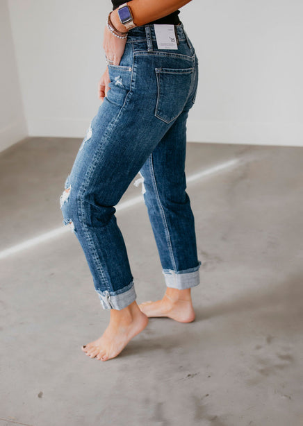 Russell KanCan Slim Boyfriend Jean