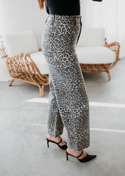 Kierra Leopard Print Pants