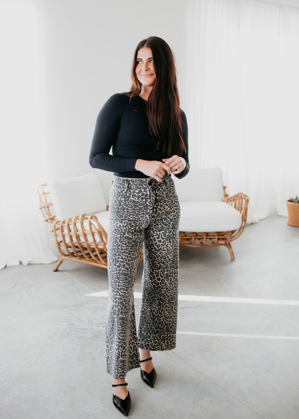 Kierra Leopard Print Pants