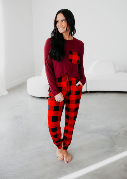 Buffalo Plaid Lounge Set