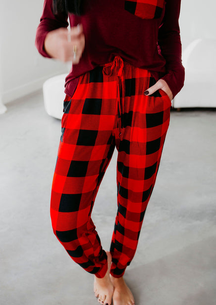 Buffalo Plaid Lounge Set