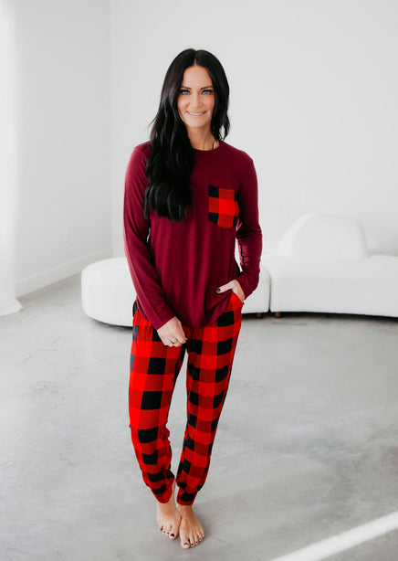 Buffalo Plaid Lounge Set