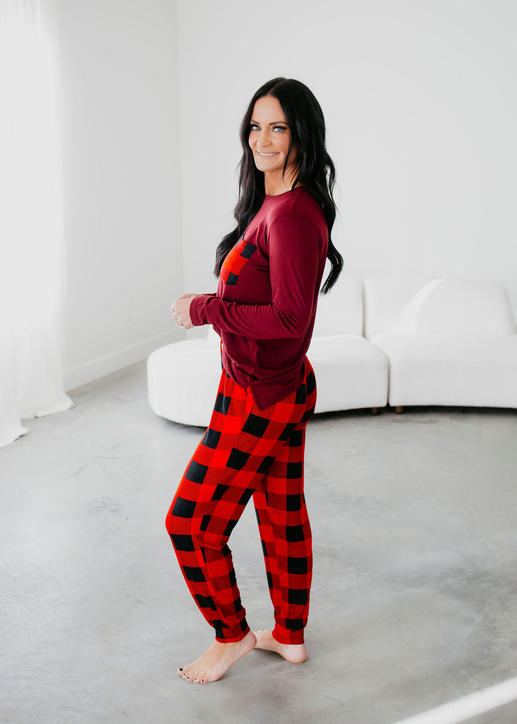 Buffalo Plaid Lounge Set