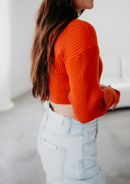 Ridge Ribbed Knit Top