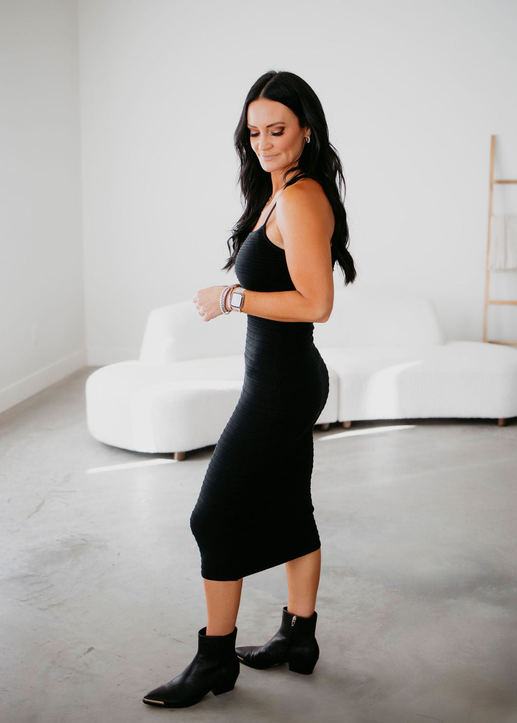 Evey Texture Bodycon Dress