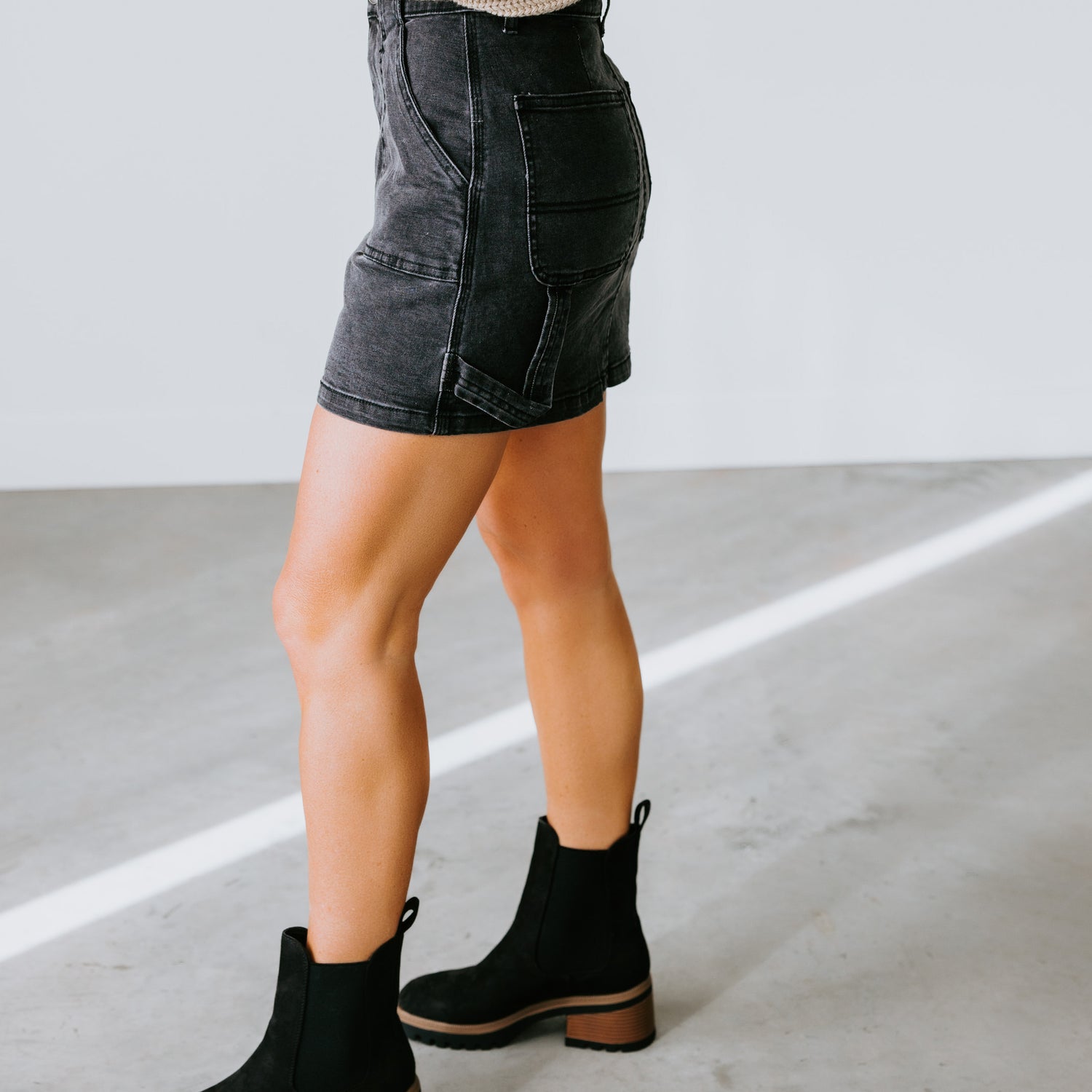 Blake Cargo Denim Mini Skirt