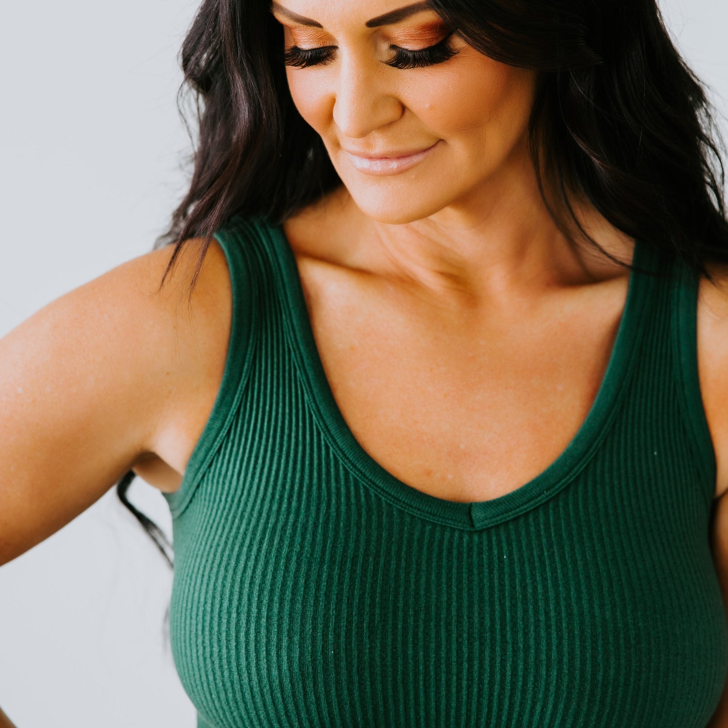 Mikee Ribbed Crop Tank