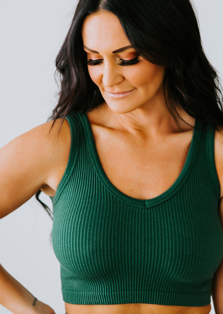 Mikee Ribbed Crop Tank – Lauriebelles