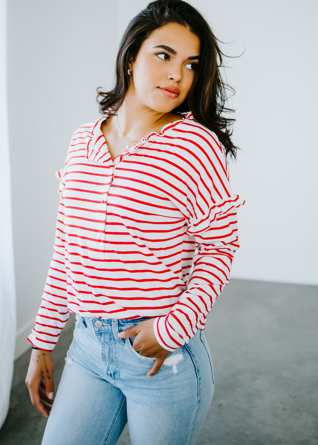 Addie Striped Top