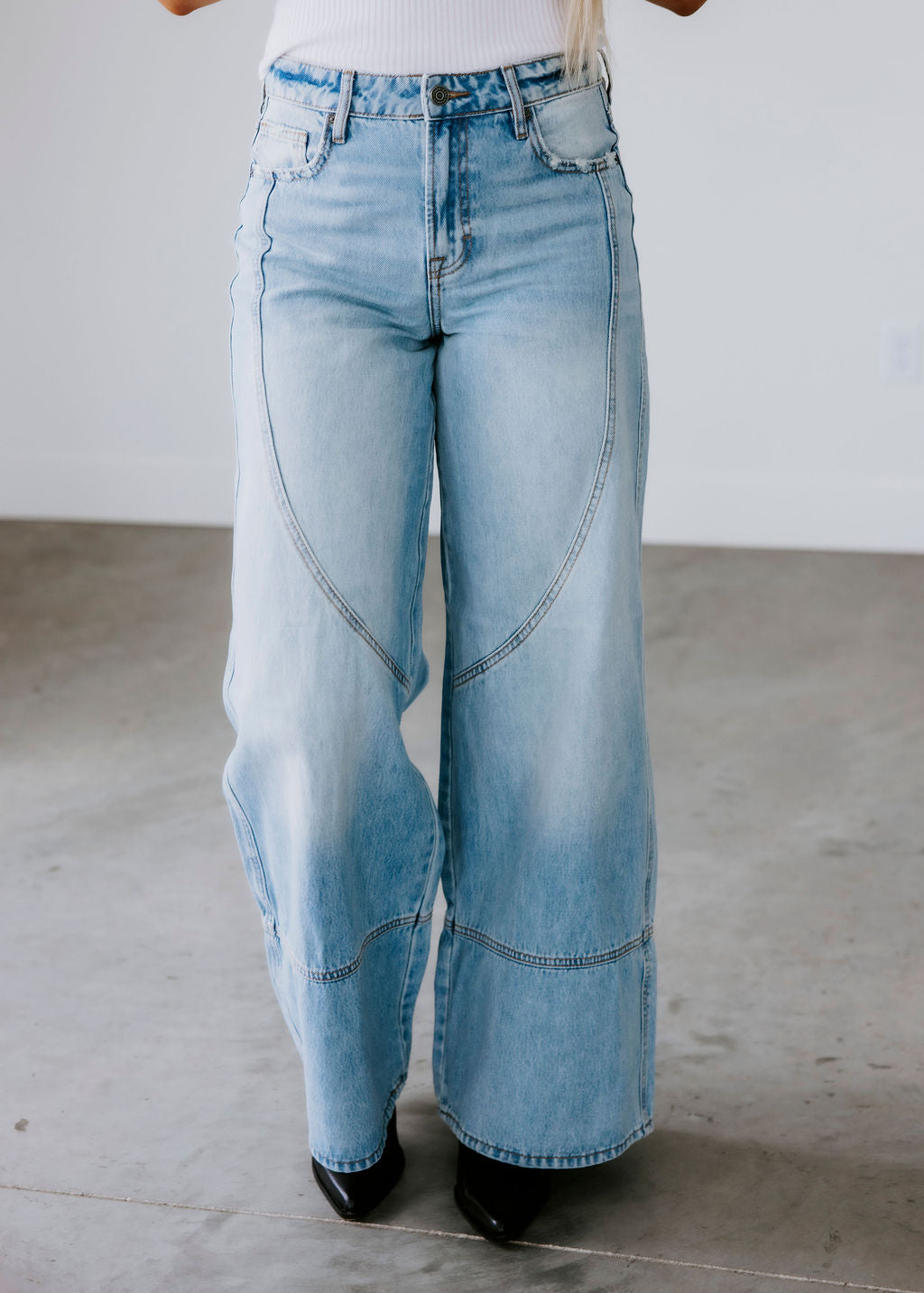 Deidre Hidden Wide Leg Jeans