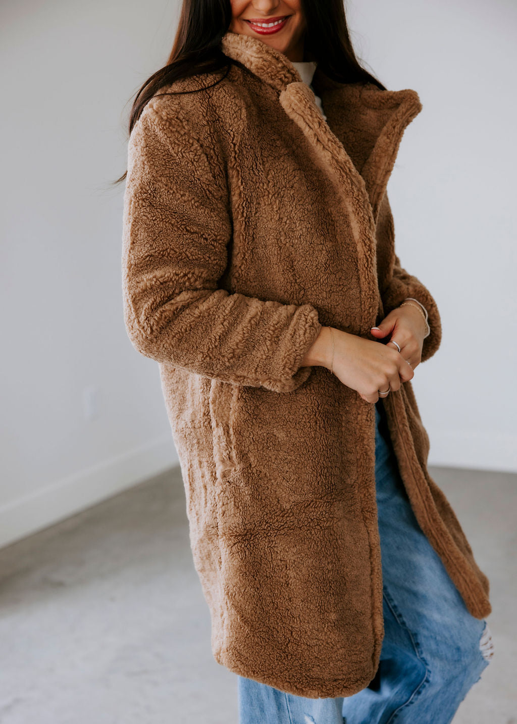Fozzie Pocketed Teddy Coat