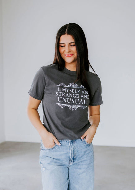 I Myself Am Strange Graphic Tee product view