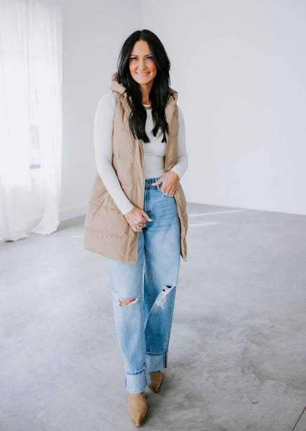 Madison Hooded Puffer Vest product view