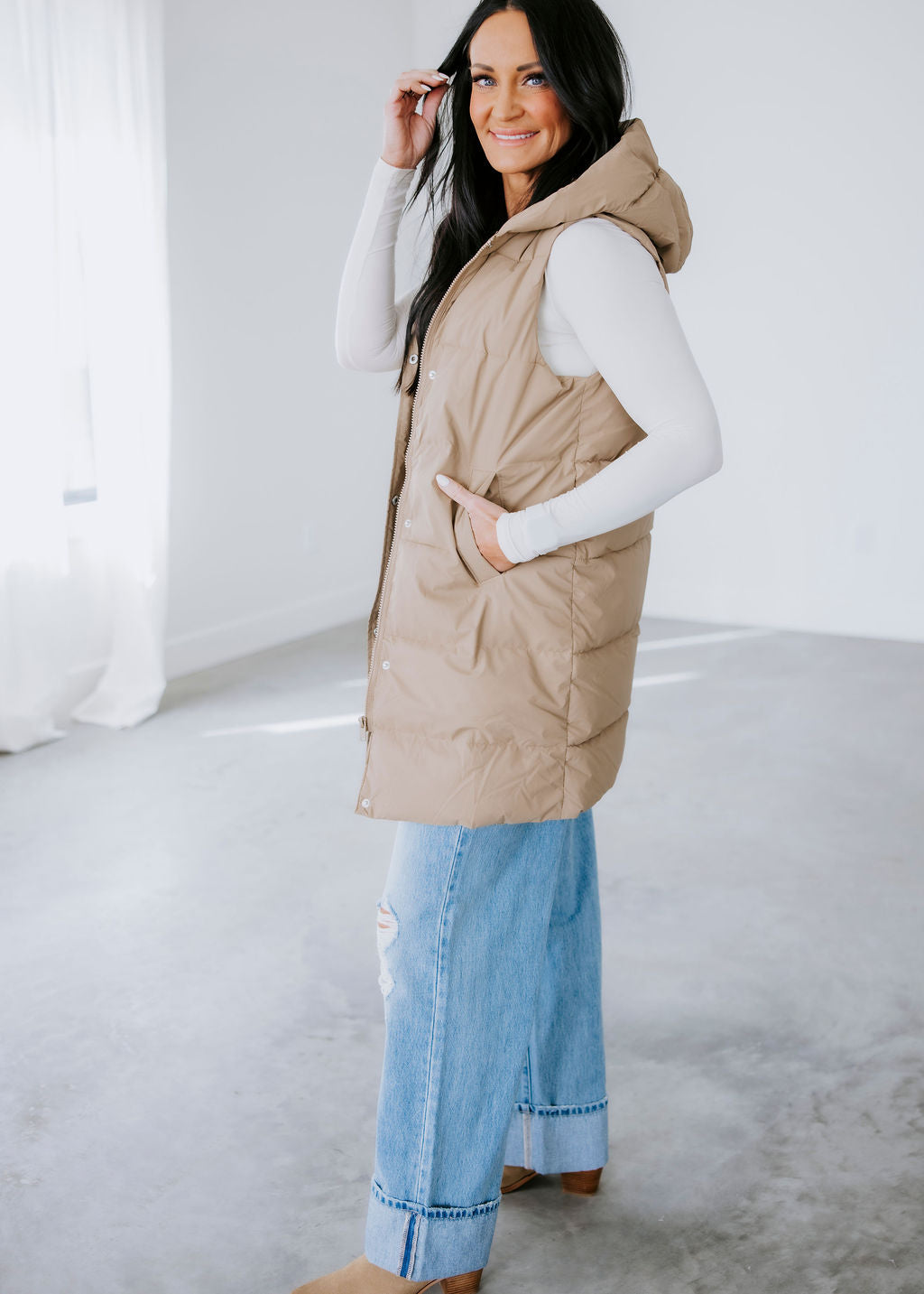 Madison Hooded Puffer Vest