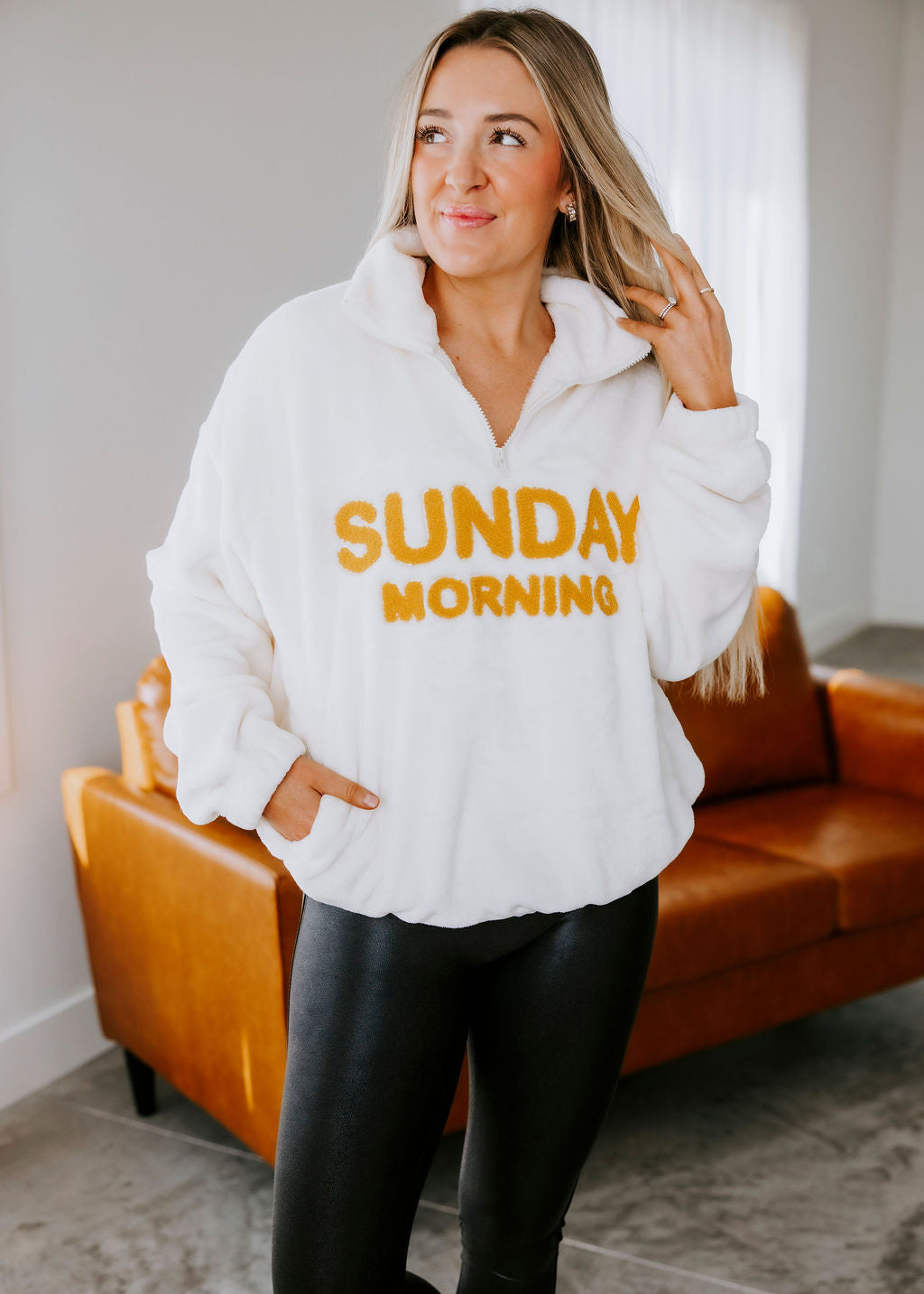 Sunday Morning Quarter Zip Pullover