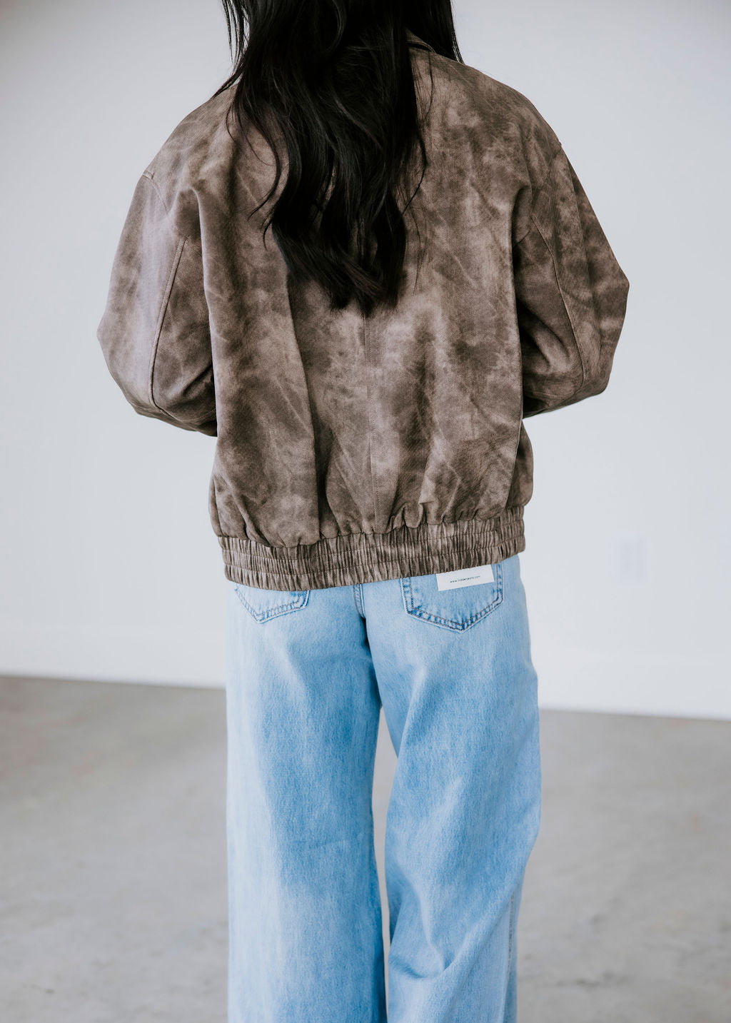 Wilson Faux Leather Bomber Jacket