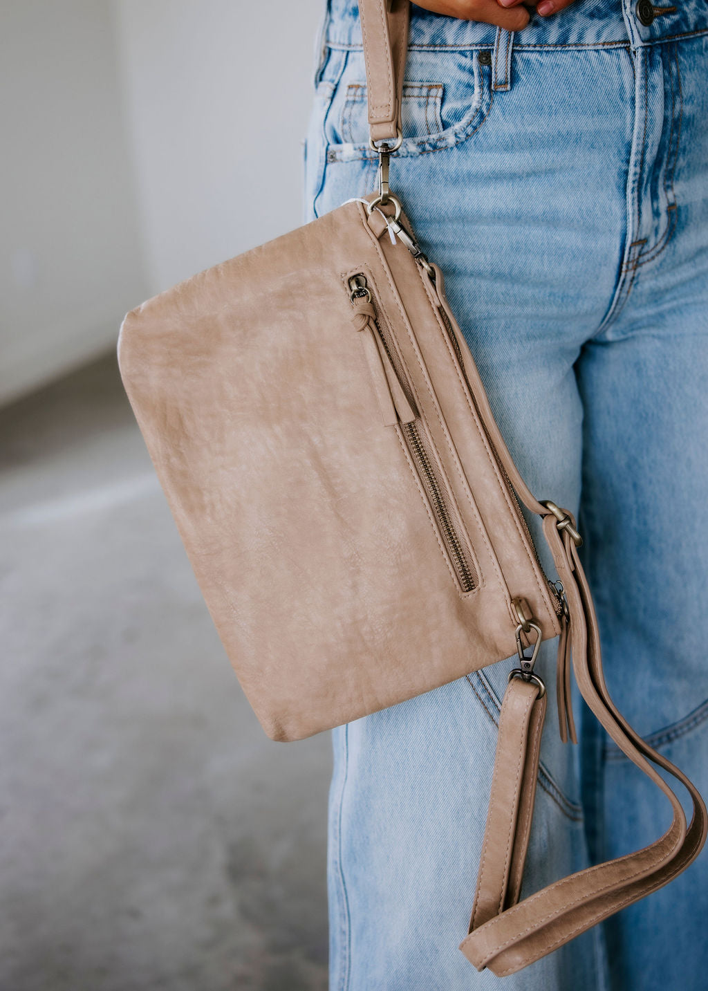 Quinn Woven Crossbody Clutch
