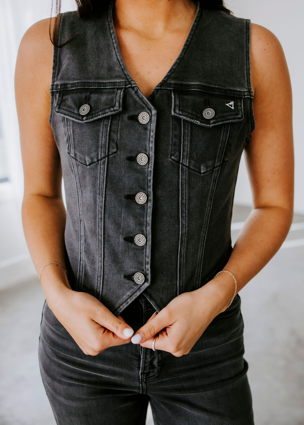 Felicity Denim Vest