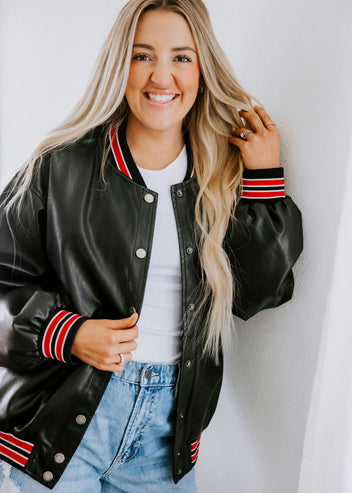 Karey Varsity Bomber Jacket