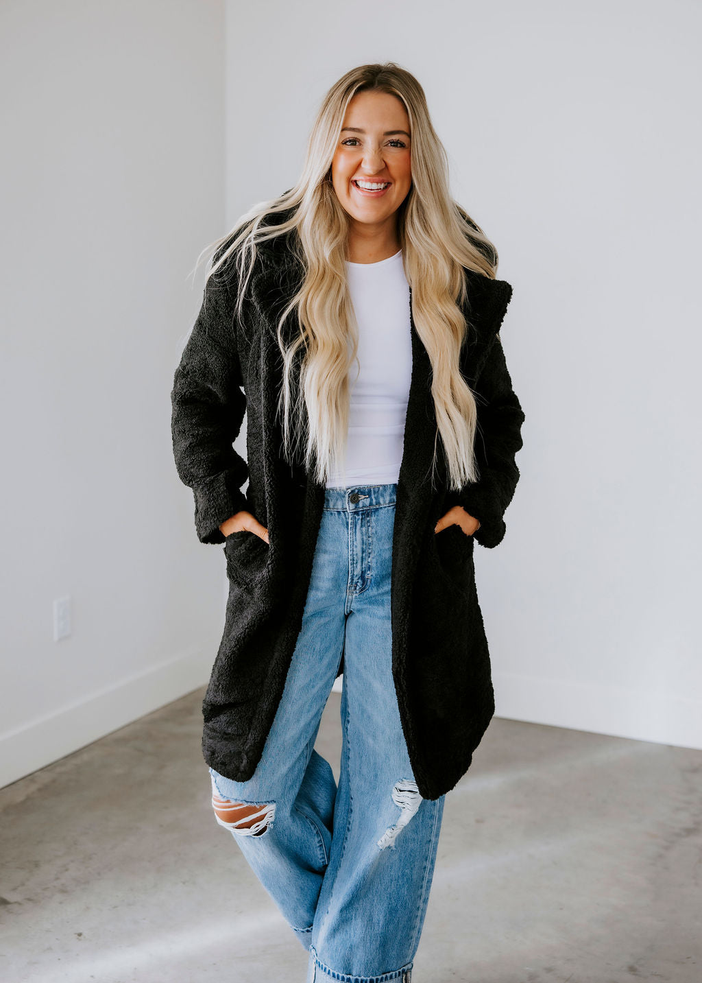 Fozzie Pocketed Teddy Coat