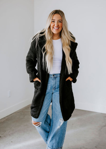 Fozzie Pocketed Teddy Coat product view