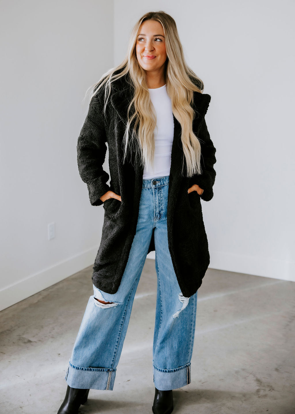 Fozzie Pocketed Teddy Coat