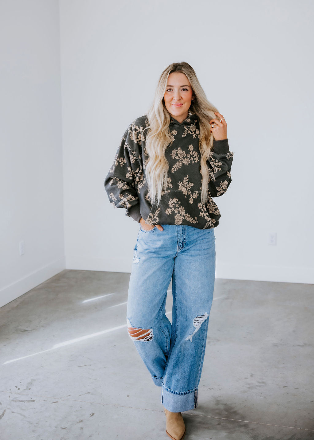 Lexe Floral Hoodie
