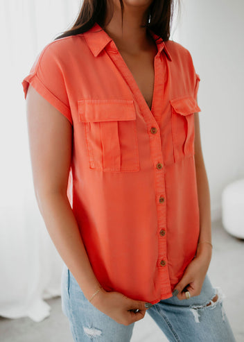 Callie Button Down Top