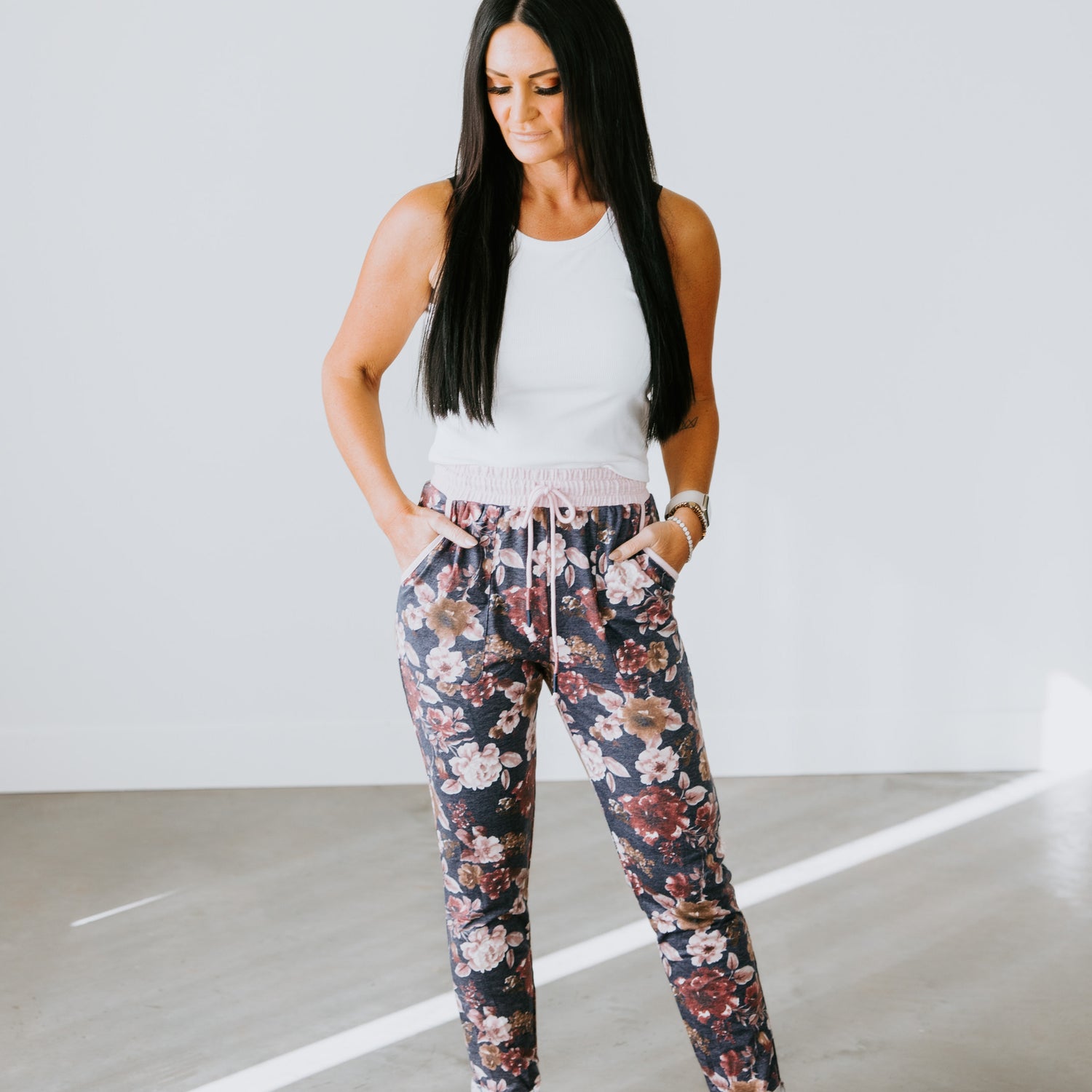 Chrissy Floral Jogger Pants