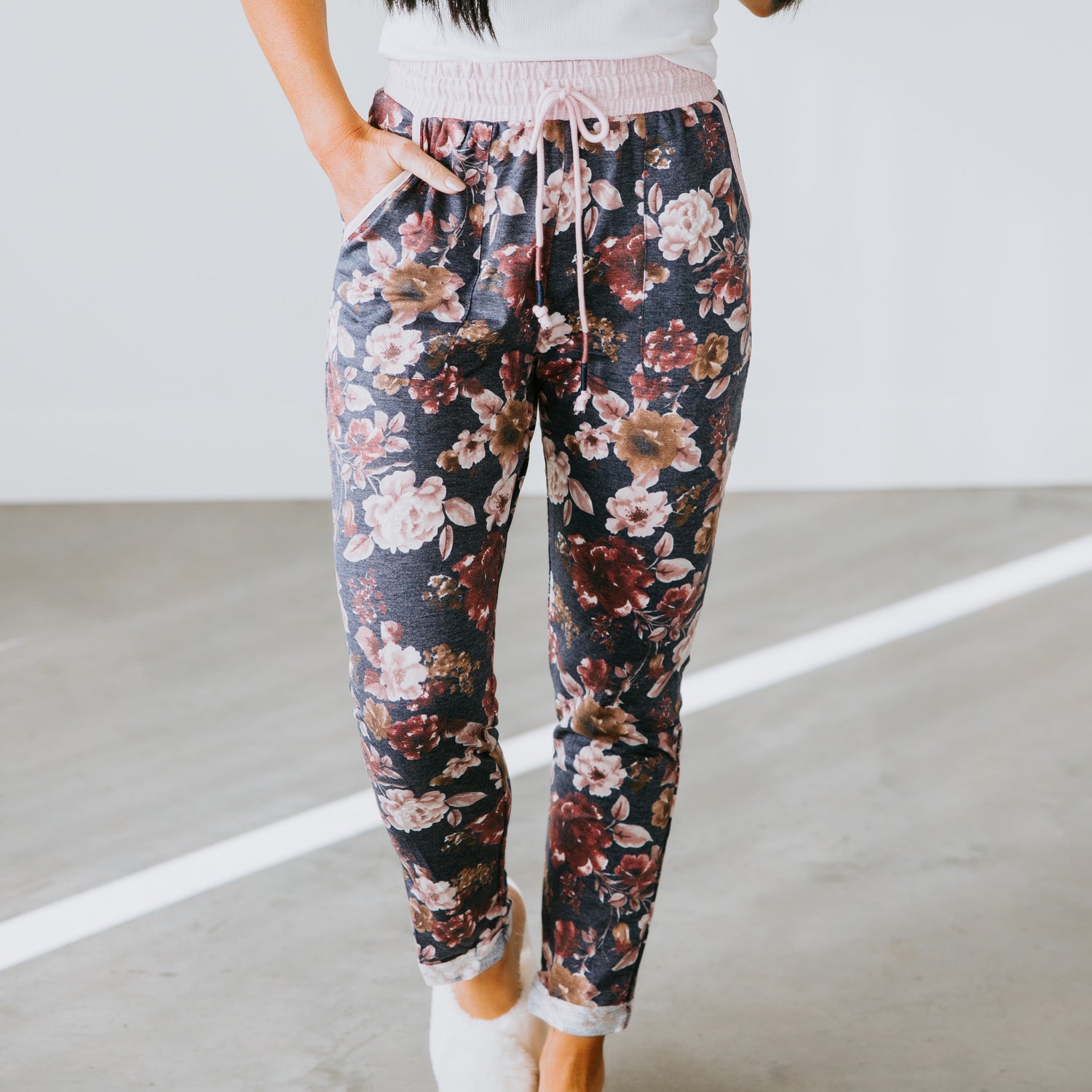 Chrissy Floral Jogger Pants