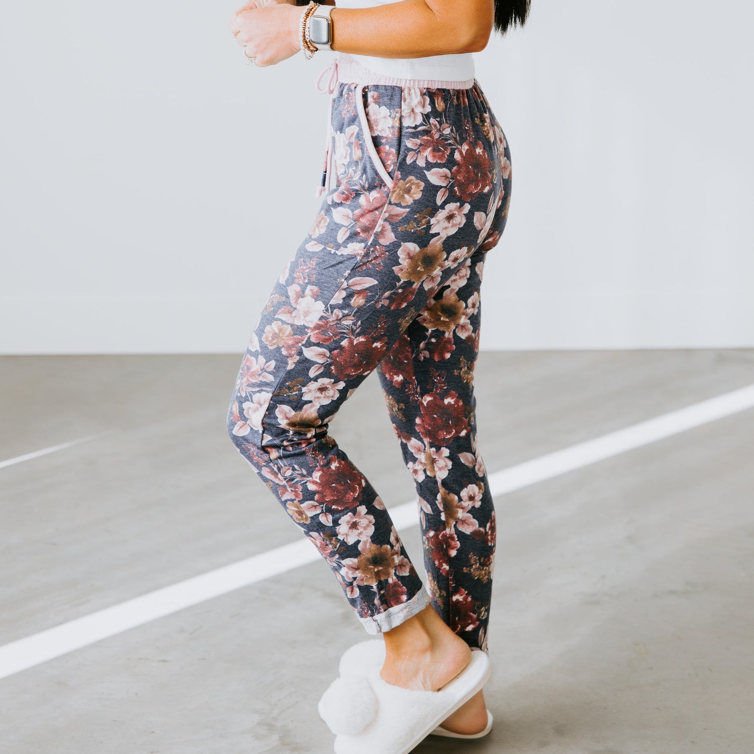 Chrissy Floral Jogger Pants