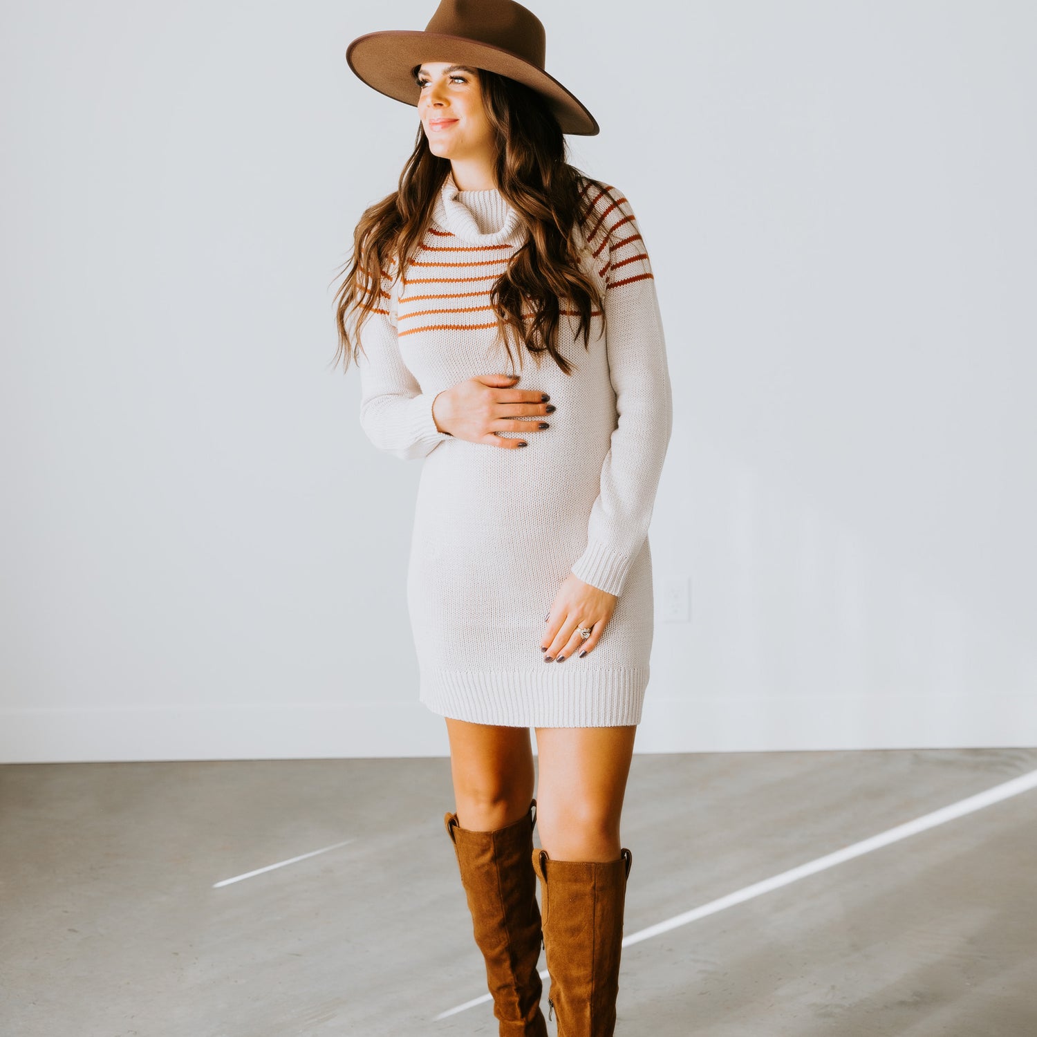 Desi Turtleneck Sweater Dress