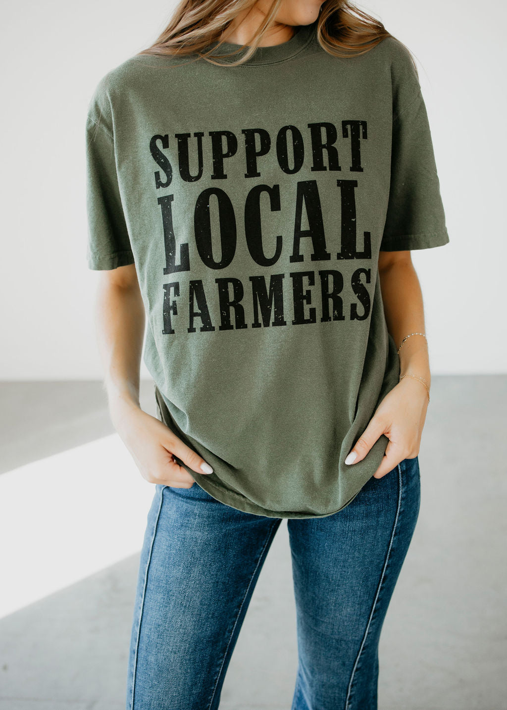 image of Support Local Farmers Graphic Tee