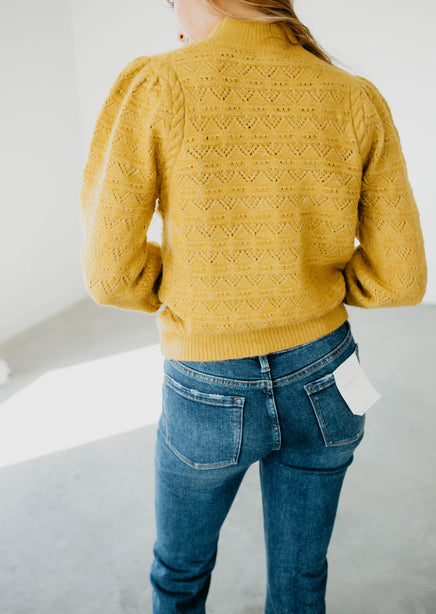 Circe Pointelle Knit Sweater